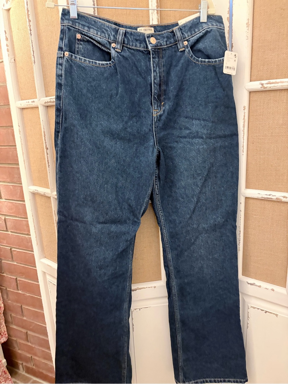 Free People NWT  Tinsley Baggy High Rise Straight Jeans Size 31